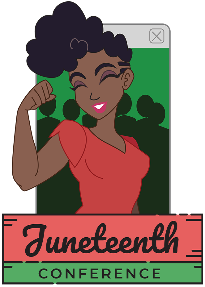 Juneteenth Conference Header, containing conference illustration